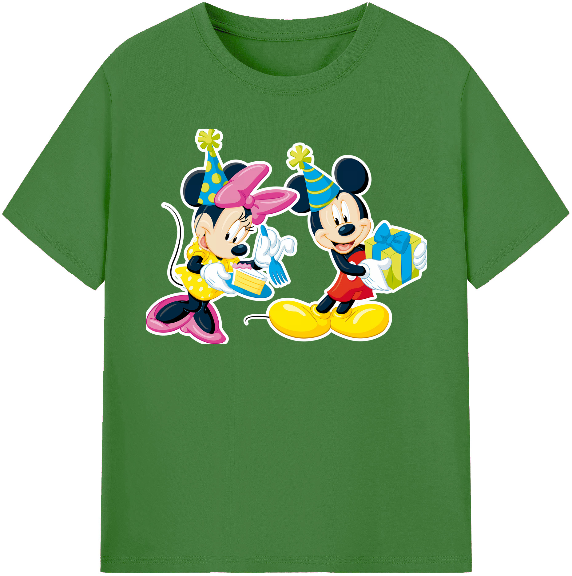 （画像用） ミッキーマウス Mickey Mouse レディースカジュアルプリントTシャツ（綿100％）
